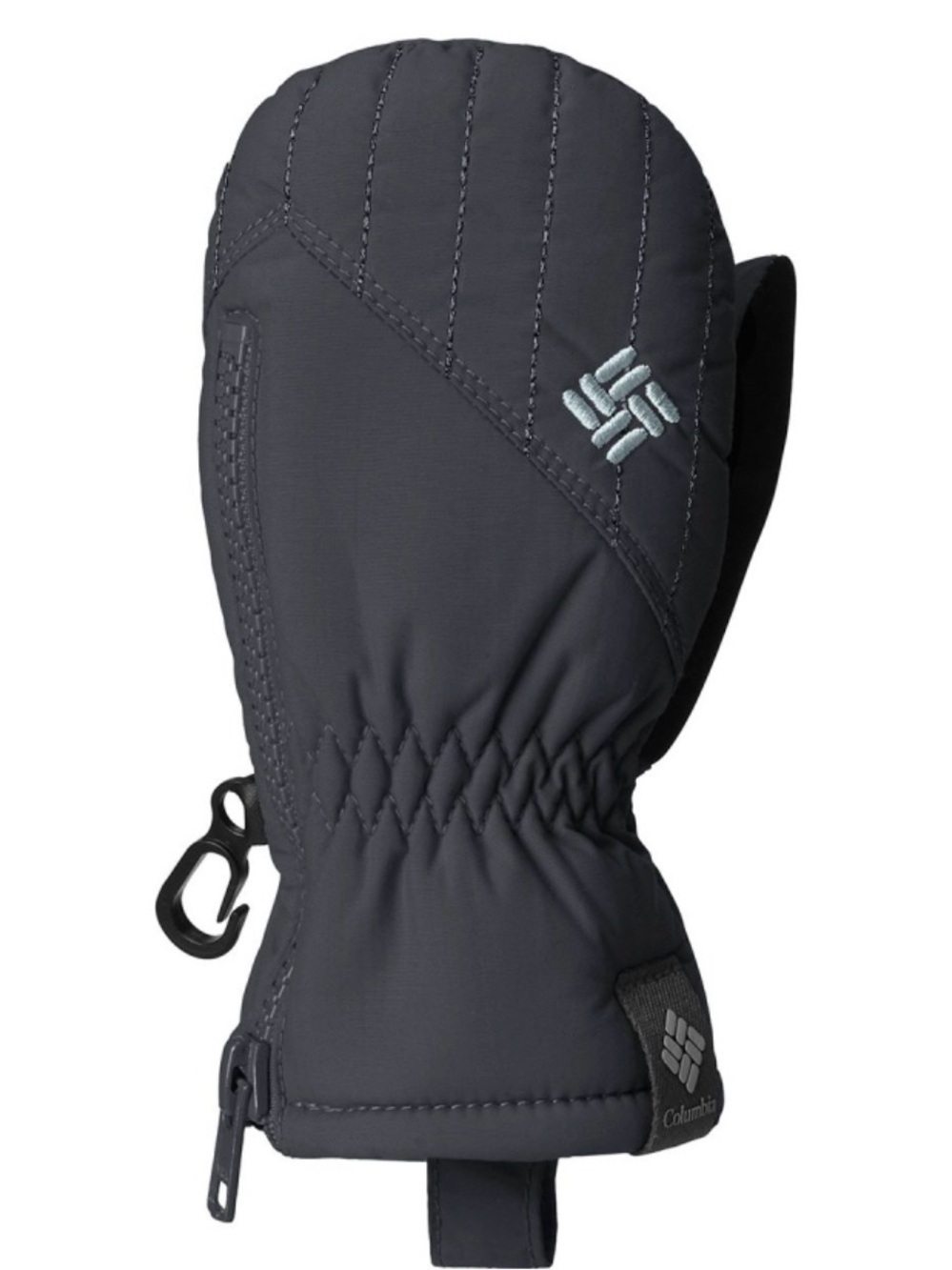 Columbia Kids Black Quilted Waterproof Ski Mittens